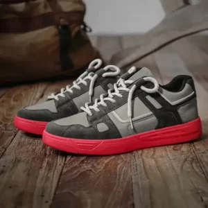 Fashionpared Men'S Retro Pu Stitching Sneakers