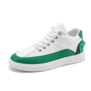 Fashionpared Men'S Fashion Color Matching Pu Simple Sneakers