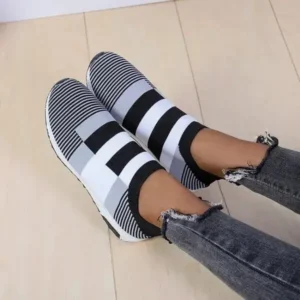 Fashionpared Women Block Color Mesh Breathable Sneakers Shoes