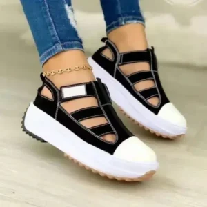 Fashionpared Creative Cutout Platform Sneakers