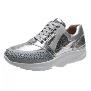 Fashionpared Women Fashion Rhinestones Sneakers