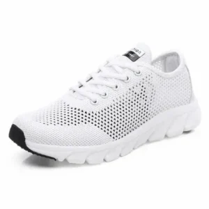 Fashionpared Women Fashion Sports Lace Up Hollow Design Mesh Breathable Sneakers