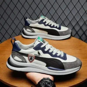 Fashionpared Men Casual Color Matching Breathable Sneakers