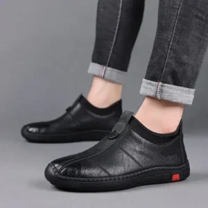 Fashionpared Men Casual Non-Slip Flat Pu Shoes