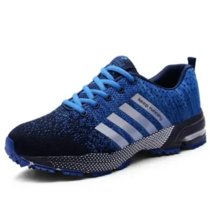 Fashionpared Men Fashion Fly Woven Mesh Breathable Low Top Sneakers