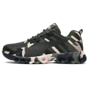 Fashionpared Couple Casual Camouflage Pattern Lace Up Design Breathable Sneakers