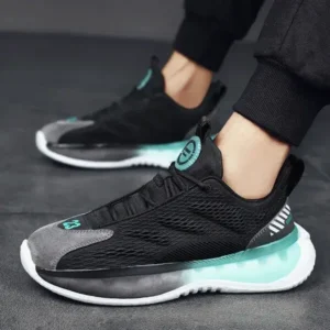 Fashionpared Men Spring Autumn Fashion Casual Colorblock Mesh Breathable Rubber Platform Shoes Sneakers