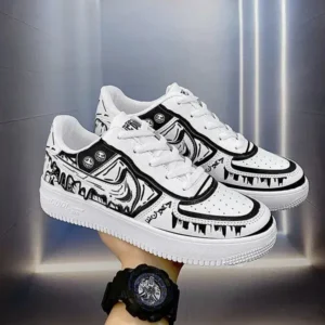 Fashionpared Men Fashion Graffiti Breathable Sneakers