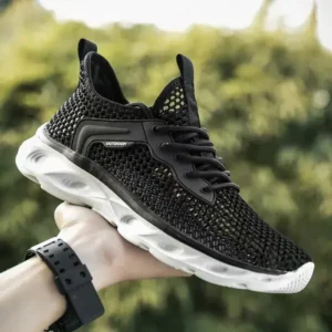 Fashionpared Men Fashion Breathable Mesh Hollow Lightweight Sports Shoes