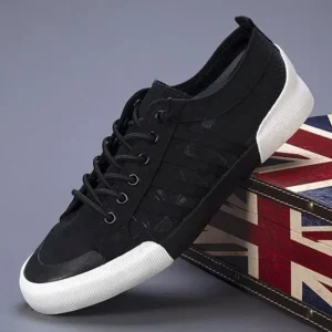 Fashionpared Men'S Casual Breathable Stripe Canvas Shoes