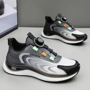 Fashionpared Men'S Casual Color Matching Soft Sole Shock-Absorbing Running Sneakers