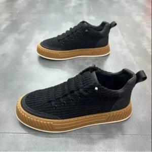 Fashionpared Men Fashion Suede Thick Sole Non-Slip Breathable Sneakers