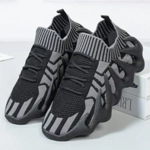 Fashionpared Men'S Casual Octopus Knitted Breathable Mesh Sneakers