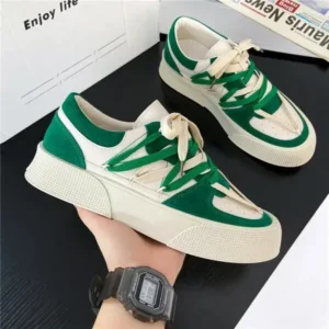 Fashionpared Men'S Fashion Color Matching Breathable Canvas