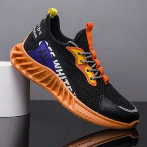 Fashionpared Men'S Fashion Breathable Color Block Air Cushion Sneakers