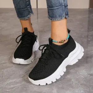 Fashionpared Women Fashionable Thick-Soles Breathable Sneakers