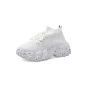 Fashionpared Women Casual Mesh Breathable Platform Sneakers