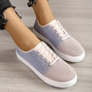 Fashionpared Summer Women Fashion Casual Fly-Woven Mesh Breathable Sneakers