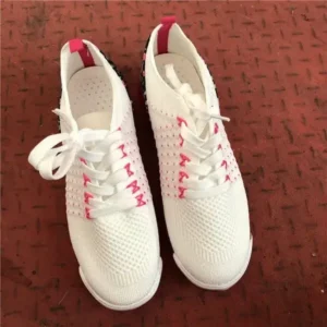 Fashionpared Women Fashion Color Blocking Lace Up Breathable Sneakers