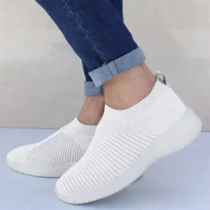 Fashionpared Women Fashion Fly Woven Breathable Sneakers