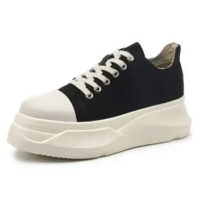 Fashionpared Women Casual Breathable Low Top Canvas Platform Shoes