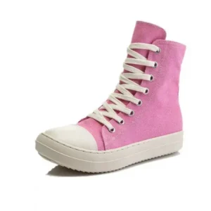 Fashionpared Women Fashion Platform Stitched Casual High Top Espadrilles