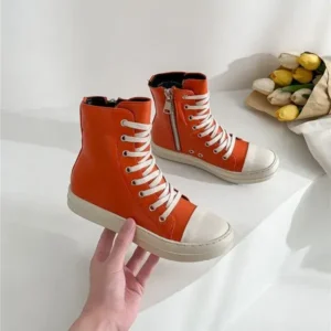 Fashionpared Orange Up Platform High Top Casual Shoes